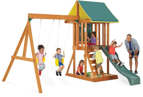 KidKraft Appleton Wooden Swing Set, (Amazon Exclusive)