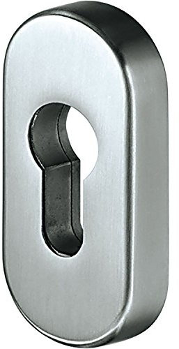 Schutzrosette SH-Schiebe - Zylinderrosette, 33 x 74 x 9 mm, silber eloxiert | für Profilzylinder