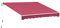 Outsunny Store banne Manuel rétractable Angle Réglable Aluminium Polyester imperméabilisé 3L x 2,5l m Rouge Bordeaux