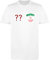 Comedy Shirts - Iran Trikot - Wappen: Klein - Wunsch - Herren Trikot - Weiss/Rot Gr. M