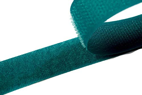Klettband zum Nähen Petrol (24), 4 Meter, 20mm breit Flausch & Haken