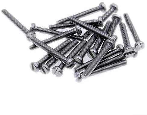 M2 (2mm x 22mm) Slot Cheese Machine Screw (Bolt) - Stainless Steel (A2) (Pack of 20)