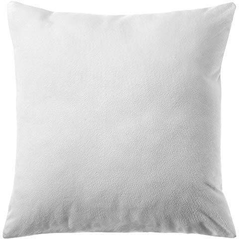 CelinaTex Cuddly Dekokissen 80 x 80 cm weiß Nicki Zierkissen dekoratives Sofakissen Kissen Couchkissen