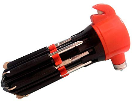 Martillo De Emergencia Para El Coche Martillo De Emergencia Con Puntas Endurecidas Cortador De Correa - Martillo De Emergencia, Martillo De Seguridad Con Cinturón Cuchillo Coche Salvavidas Martillo Co