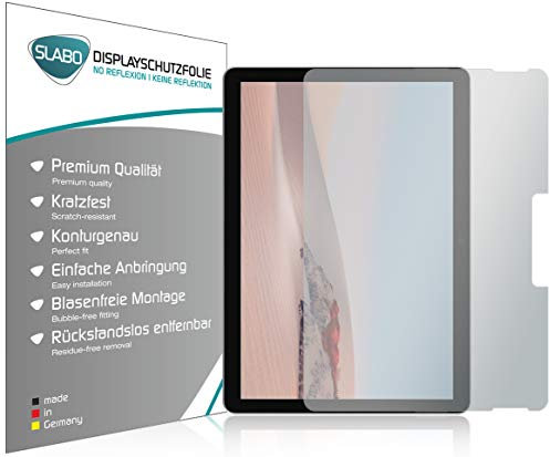 Slabo 2 x Pellicola Protettiva per Display per Microsoft Surface Go 2 Protezione No Reflexion | Anti Riflesso Opaca