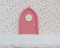 TinyFoxes Feentür rosa - mit leuchtendem Türfenster - passende Wichteltür für die Dekoration im Kinderzimmer - von Kristin Franke