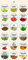 Desconocido 36 Pegatinas Etiquetas tarros Botes de Especias 2 Sets