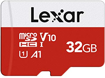 Lexar Micro SD Karte 32GB, Speicherkarte Micro SD mit Adapter, Bis zu 100 MB/s Lesegeschwindigkeit, UHS-I, U1, A1, V10, C10, 4K UHD microsdxc SD Karte für Kamera, Smartphone