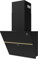 ALPHA Campana decorativa GEA ELITE PRO apertura Motorizada, Cristal Negro, 650 m3, Tira Led **Alta Gama**