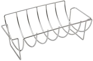 Primaster 2in1 Spare-Rib-Halter und Bratenkorb Premium Edelstahl Grillzubehör