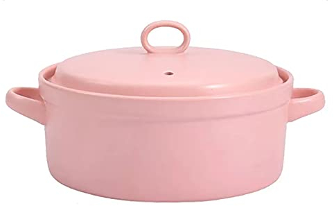 KUCOCOSNEH Olla de sopa de leche antiadherente Salsa Pan Pequeño Olla de cocina Utensilios de cocina con tapa 1 Unidades Rosa