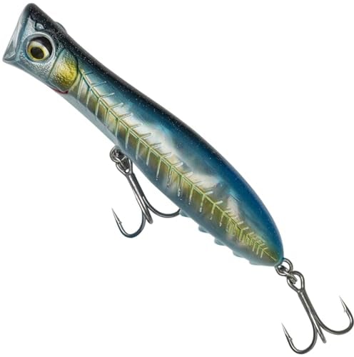 Savage Gear Gravity Popper - esca artificiale ad alte prestazioni per pescatori di predatori, ideale per lucci, spigole e altro,perfetta per la pesca in acqua salata Imperial Sardine 11 cm