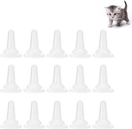 15 Sucettes pour Animaux De Compagnie, Tétine pour Biberon Sucettes pour Chatons Tétines en Silicone Safe Feeding Sucette d'alimentation Biberons Accessoire de Remplacement pour Animaux De Compagnie