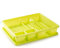 AC - Escurridor de Platos con Bandeja, Drena al Fregadero, Fabricado en Plástico, Bandeja para el Agua, Ideal para la organización y Limpieza - 9 x 48 x 38 cm - Color Amarillo