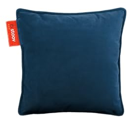 STOOV Ploov - Kabellose Wärmekissen - Infrarot mit Abschaltautomatik - 4.5 bis 9 Stunden Wärme - 45x45 cm - Samt Wacholderblau