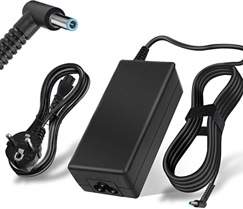65W 45W Cargador Portátil para HP Pavilion x360 11 13 14 15 17, Elitebook 840 850 G5, ProBook 450 G8 G9 640 650 G5, Zbook 14u G4, Envy Smart 19.5V 3.33A 4.5 * 3.0MM Adaptador Alimentación de Cable