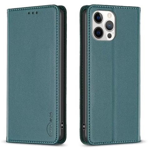 FMPCUON Custodia per Nokia G22 Portafoglio,Flip Libro Wallet Case Antiurto Custodia in Pelle PU Premium,Slot per Schede,con Magnetica a Scatto,Verde