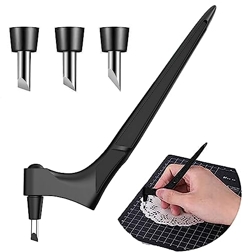 Outils de Coupe Artisanaux, Couteau pour Loisirs Créatifs, Massicots à Lame Rotative, Craft Cutting Tools, Couteau d'Artisanat Rotative À 360 Degrés Precision Cutter Cuter Rotatif Scrapbooking