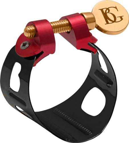 BG Ligatur Duo schwarz lackiert - SopranSaxofon