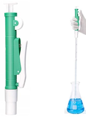 Pipettenpumpe, Manueller Pipettenpumpen, Labor-Pipettenpumpe, Wissenschaftlicher Pipettierhilfe, Pipettenpumpenfüller, Pipette Pumpe, Pipettenfüller für Einweg-Kunststoff- und Glaspipetten, 10ML