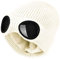 FIFTHAVE Beanie Mütze Wollmütze für Herren und Damen,Unisex Wintermütze mit Schutzbrille Weich Warm Hut Gefüttert Strickmütze Winter Strick Hüte Warme Herbst Outdoor Sports Cap Weiß
