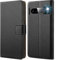 HOOMIL MagFlip Series Funda Google Pixel 8 Pro 6,7 Pulgadas, Carcasa Cuero Premium - Negro