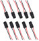 CGEAMDY 10 Pièces T10 Connecteur De Douille, Voiture Cale Ampoule Douille, Auto Douille Support de Lampe Connecteur for Voiture Camion, Prise en Caoutchouc Ampoule Câbles Fil Pour Phare Voiture