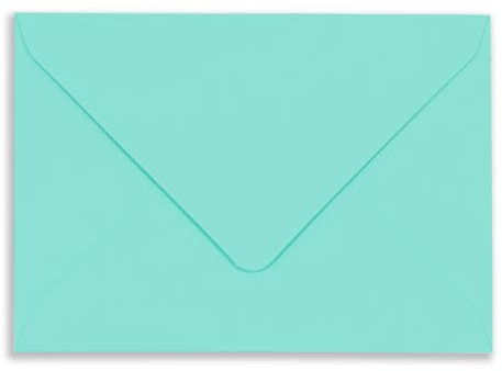 arkCRAFT 25 x C6 Premium Envelopes 100gsm 114mm x 162mm (Aqua)