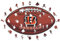 Iconic Puzzles, Cincinnati Bengals Crest, 100% ökologisch nachhaltiges Holzpuzzle mit offizieller Lizenz, Größe M, 270 Teile