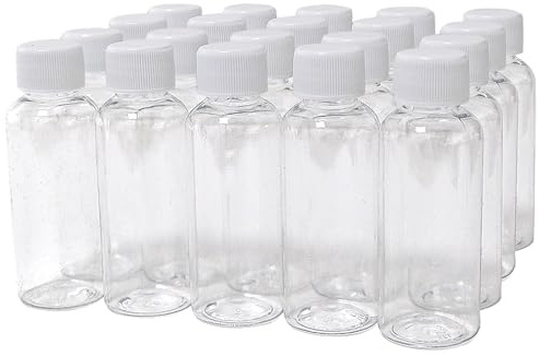50ml bouteille en plastique avec couvercle en plastique blanc petit récipient cosmétique 50cc sac de voyage vide environnement d'embouteillage rechargeable 20pcs