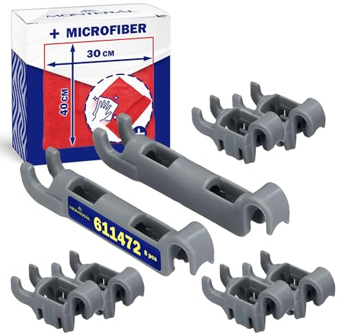 Kit de Rodamientos Ganchos 0061172 611472 para Bandeja Inferior Lavavajillas para Bosch para Siemens 8 Piezas Repuestos para Lavavajillas - Juego Incluye un Bayeta Microfibra - MONTERAL