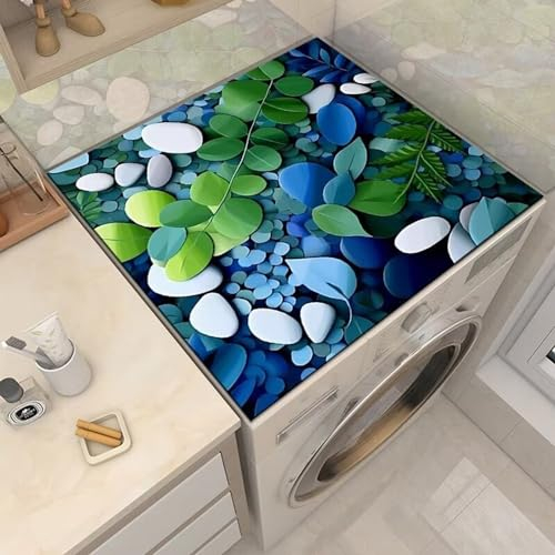 BALAMLB Housse Machine à Laver Top, AntidéRapant Housse De RéFrigéRateur,Couvercle de sèche-Linge, AntipoussièRe, SèChe Rapide,Facile Nettoyer, pour Dessus Laveuse SéCheuse J,30x40cm