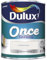 AMK® Dulux Once Satinwood Wood & Metal Paint 750ml Brilliant White Quick Dry No Sag Interior Decoration
