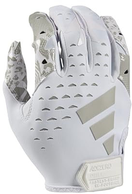 adidas Adizero 13 Moments Fußballhandschuhe, Weiß/Silber, Größe L