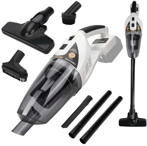 Akku Handstaubsauger für Makita 18V, 10000Pa 3-in-1 Multifunktional Tragbar Staubsauger mit Fugendüse, Polsterdüse, Bodendüse, 0.58L Staubbehälter, für Zuhause Auto und Tierhaare(ohne Batterie)