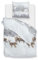 Zo!Home Flanell Bettwäsche 155x220 cm Cervo White Hirsch Wald Winter Bäume