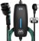 Masterplug EV Charging Cable for Electric and Hybrid Vehicles, 10 Metres, Mode 2, 3 Pin UK Plug to Type 2 Car Charger, 2.4kW, EVCM221010