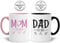 LOZACHE New Mum Dad Coffee Mugs Set with Decision Coin, Pregnancy Gifts for Expecting Mummy and Daddy to Be, Frist Time New Mummy Daddy Gifts for Parents Mothers Day Birthday Couples Presents (2025)