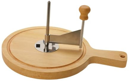 Baoblaze Bigodino per Formaggio Rasoio per Formaggio con Manico in Legno Utensile per Formaggio Accessori Da Cucina Taglierina per Formaggio Manuale Rotante Tr