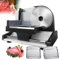 Affettatrice elettrica per alimenti da 200 W | Affettatrice commerciale per carne | Affettatrice automatica per carne con spessore regolabile per formaggio/pane/carne | Dimensioni della piattaforma
