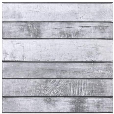Commomy 10 Pièces Panneaux Muraux 3D Autocollant Aspect Bois, 30 x 30 cm, PVC Planches Murales Imitation Bois Mur Revêtement pour Salon, Chambre à coucher, Cheminée