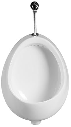 Urinoirs commerciaux en céramique pour salle de bain pour homme, système mural à haute efficacité avec valve de chasse manuelle