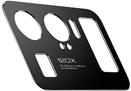 Koolenry Camera Lens Protector for Mi 11 Ultra Case Protector Metal Camera Cover for Mi11 Ultra Protection Film(Black)