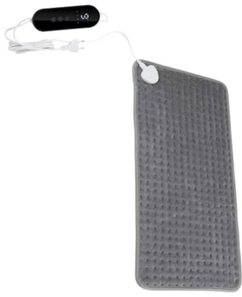 CONGARTENO Coussin Chauffant Électrique Réglable pour Dos Ventre Lavable Soulagement Musculaire Polyvalent Chauffage Confortable avec Cordon Long pour Crampes et Détente