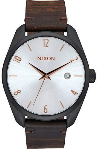 Nixon Damen-Armbanduhr Analog Quarz One Size, braun, silber