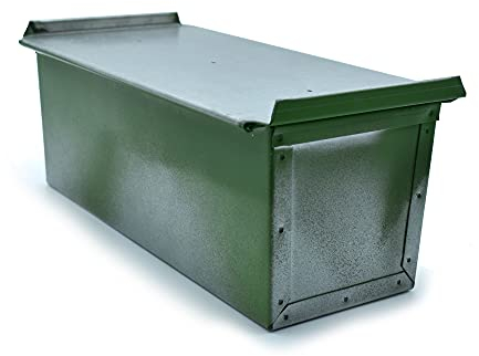 Erre4M Bacinella per Pan carré Antiaderente da 40x12x12(h.) cm in lamiera alluminata Professionale