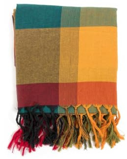 FANTAZIA Foulard cheche etole new madras sunny jungle - Taille S au XXXL Orange