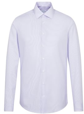 Seidensticker Herren Mens Shaped Longsleeve Cotton Businesshemd, Hellblau(293640), 40 EU