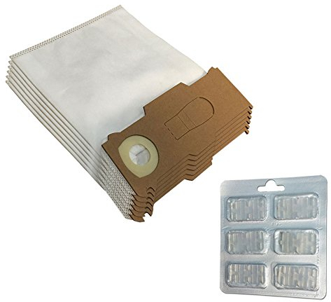 MohMus 6 Microfibre Sacs Aspirateur + 6 Parfums pour Vorwerk Kobold VK 130, 131 SC, VK130, VK131