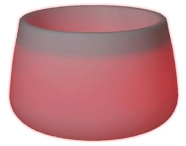 Pot de fleurs lumineux MOOVERE translucide en polyéthylène, léger et résistant, pour plantes et fleurs (Solaire+batterie LED/RGB, 80cm)